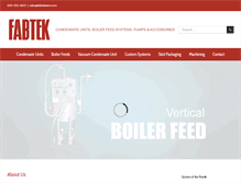 Tablet Screenshot of fabtekaero.com